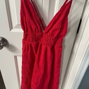 Red light weight dress